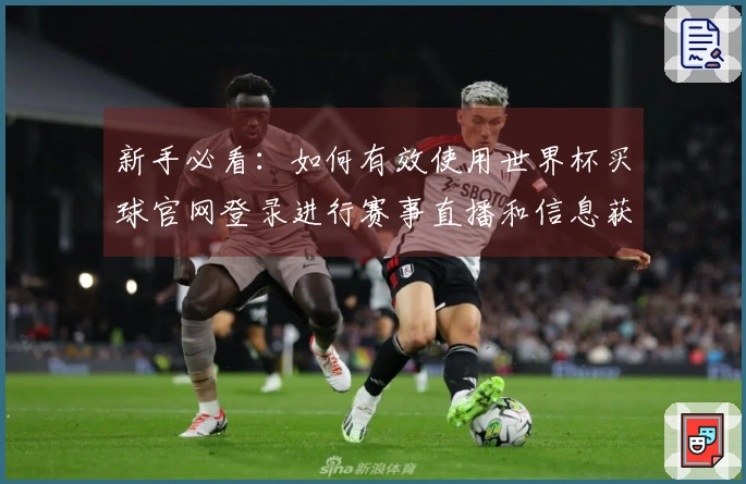 新手必看：如何有效使用世界杯买球官网登录进行赛事直播和信息获取